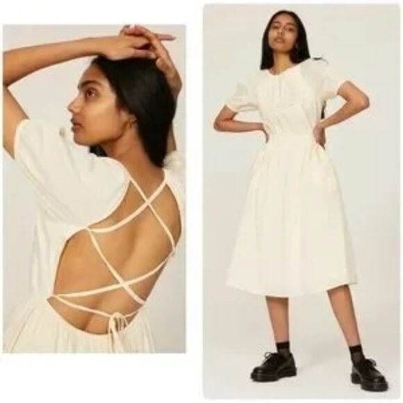 Pamela Love Dresses & Skirts - Pamela Love X RTR Cream embroidered midi dress.